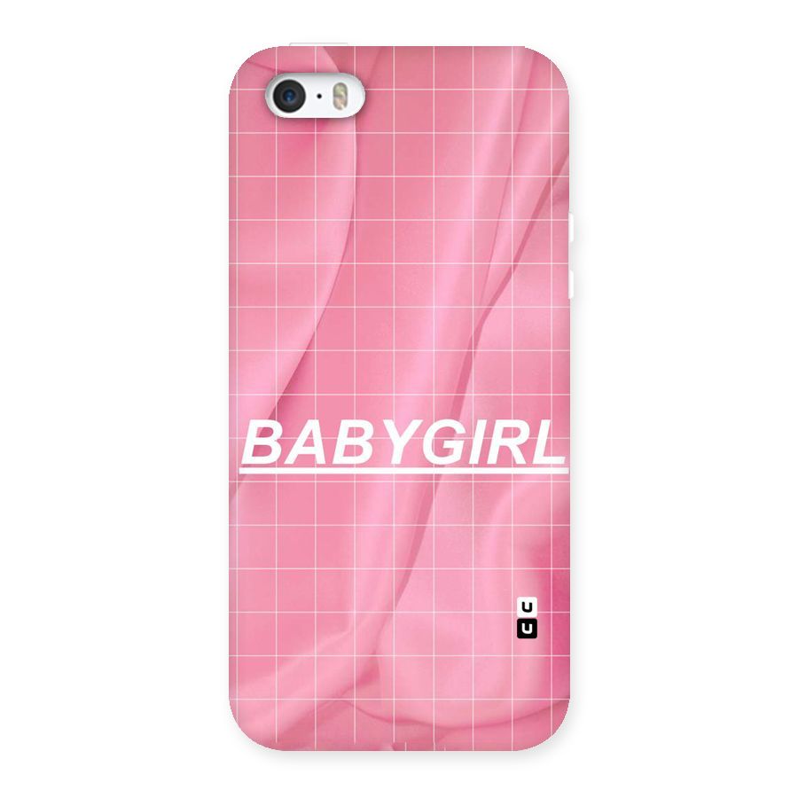 Baby Girl Check Back Case for iPhone SE