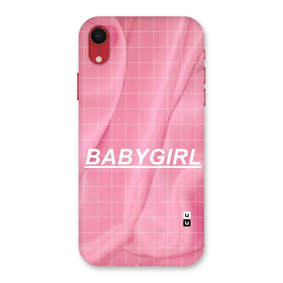 Baby Girl Check Back Case for iPhone XR