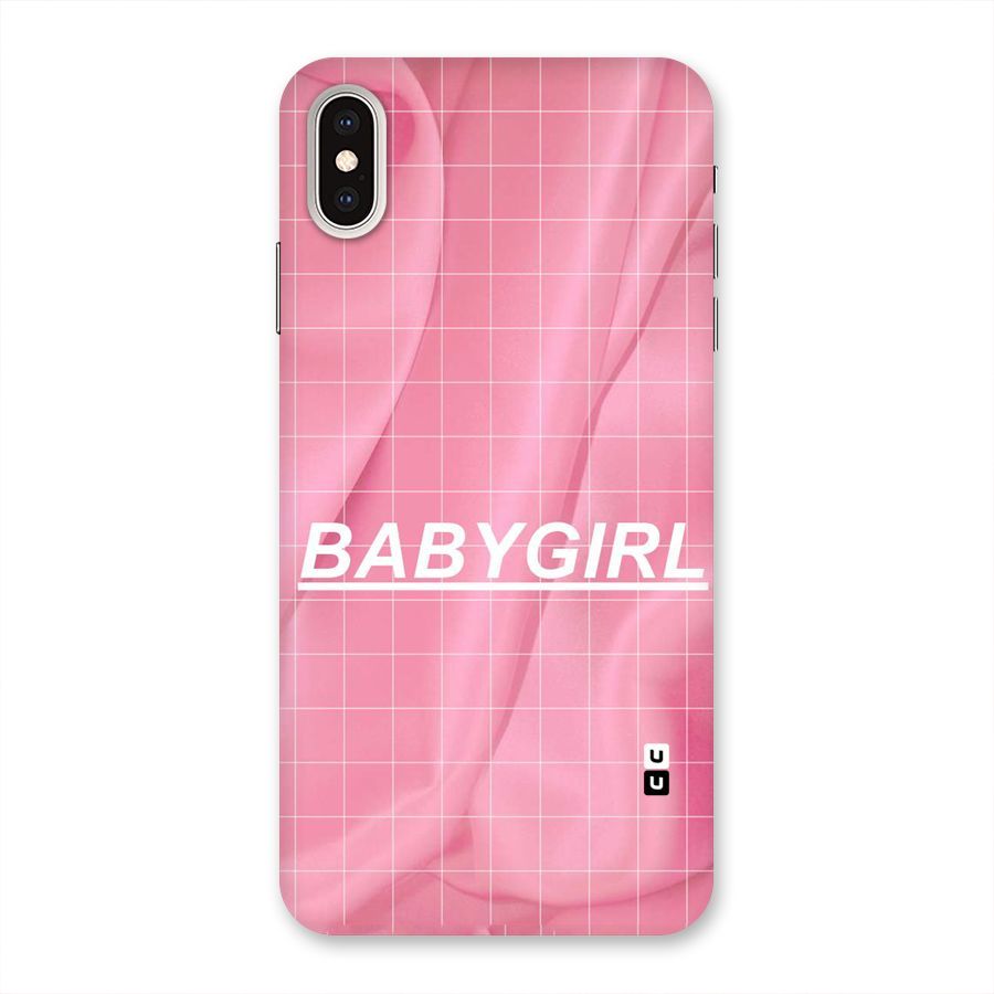 Baby Girl Check Back Case for iPhone XS Max