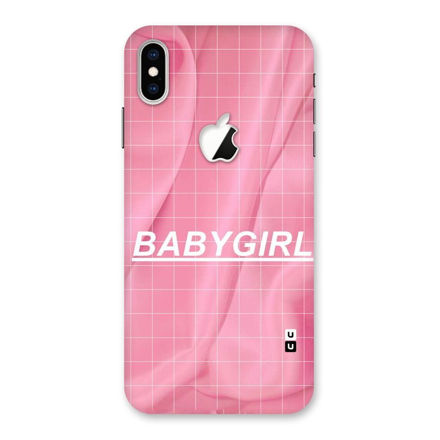 Baby Girl Check Back Case for iPhone XS Max Apple Cut