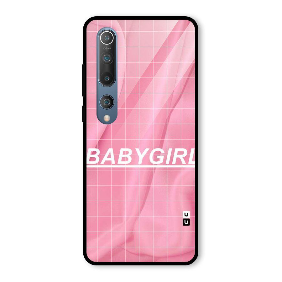 Baby Girl Check Glass Back Case for Mi 10