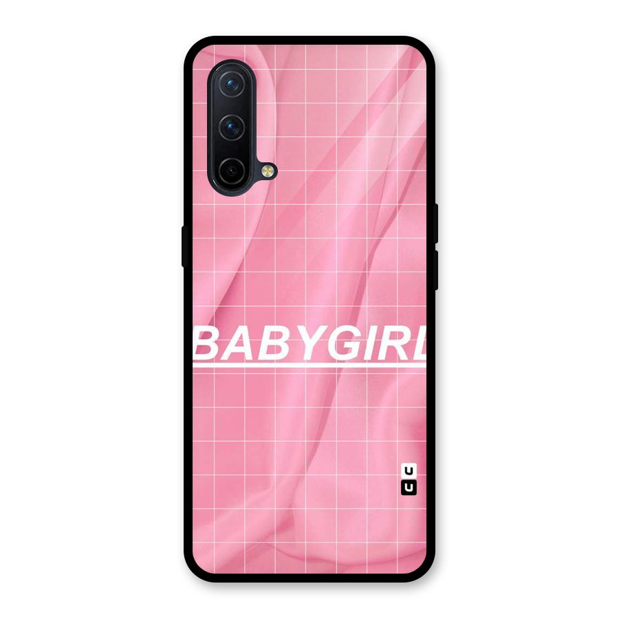 Baby Girl Check Glass Back Case for OnePlus Nord CE 5G