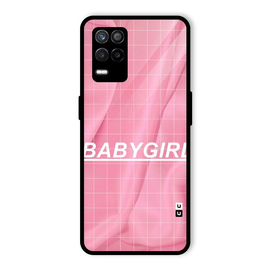 Baby Girl Check Glass Back Case for Realme 9 5G