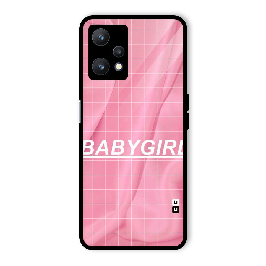 Baby Girl Check Glass Back Case for Realme 9 Pro 5G