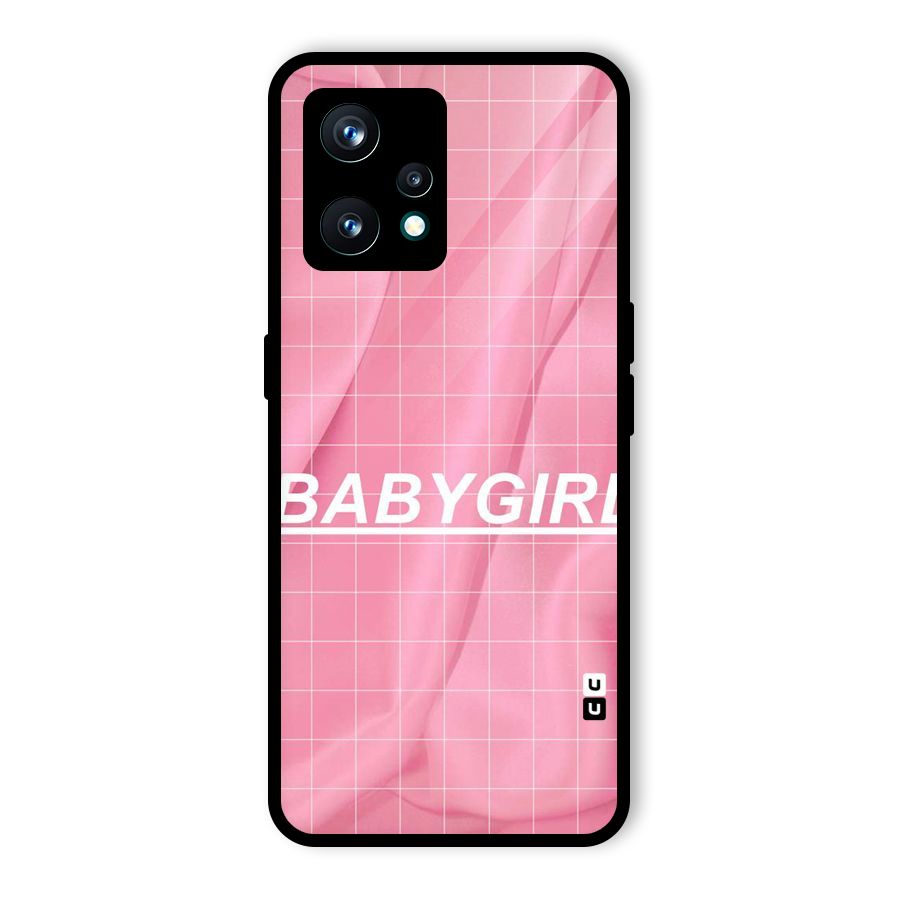 Baby Girl Check Glass Back Case for Realme 9 Pro Plus 5G