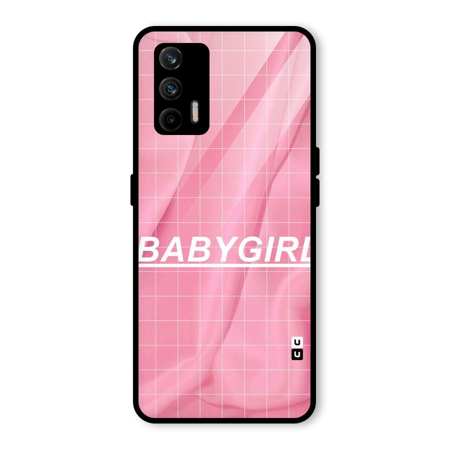 Baby Girl Check Glass Back Case for Realme GT 5G