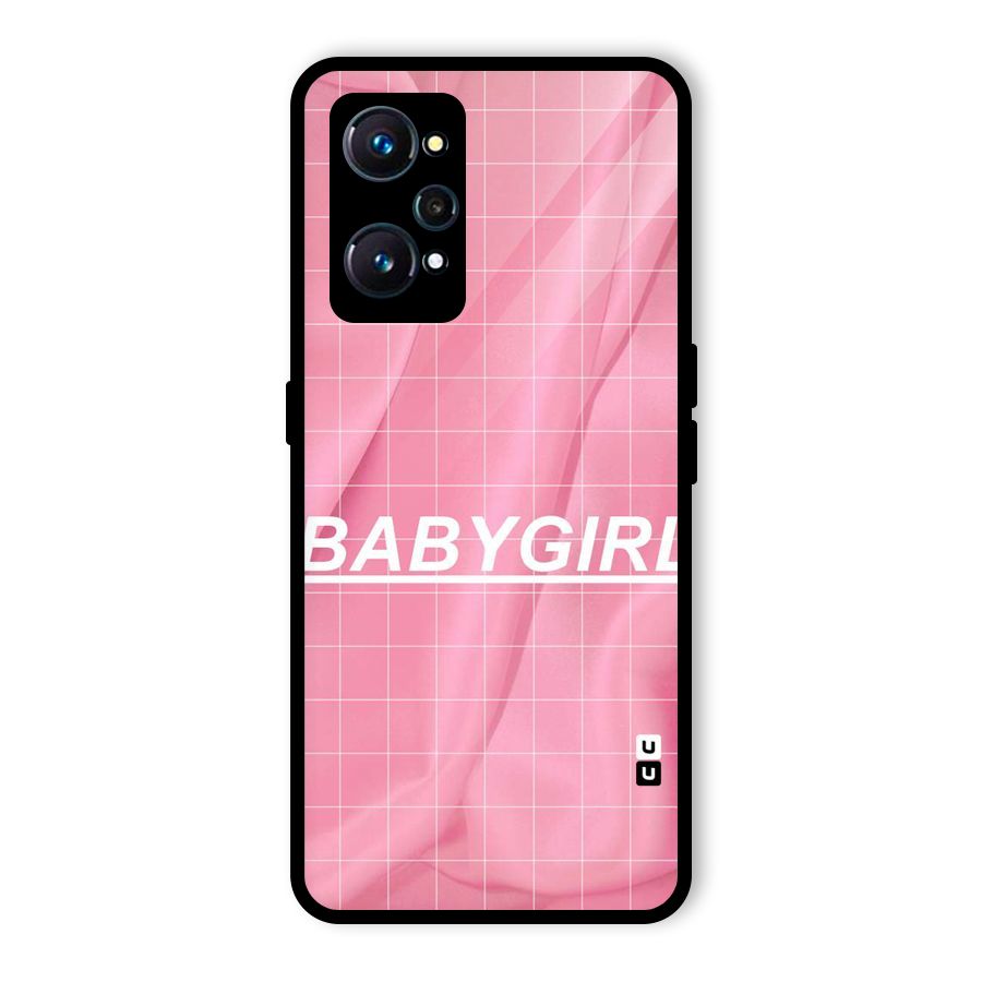 Baby Girl Check Glass Back Case for Realme GT Neo2