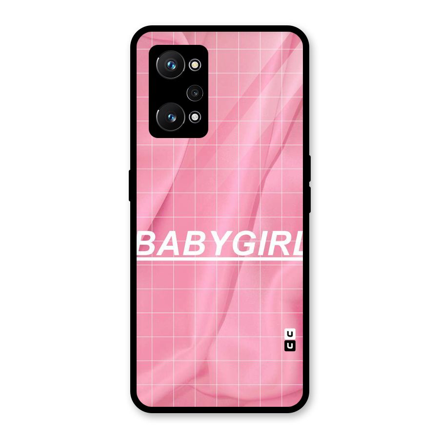 Baby Girl Check Glass Back Case for Realme GT Neo 3T