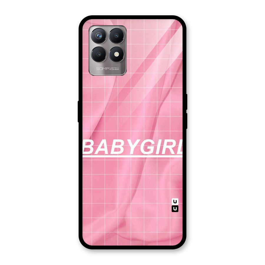 Baby Girl Check Glass Back Case for Realme Narzo 50