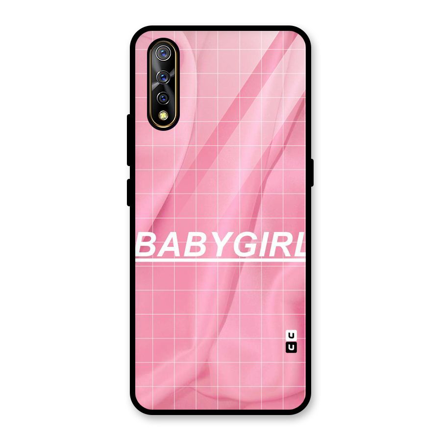 Baby Girl Check Glass Back Case for Vivo S1