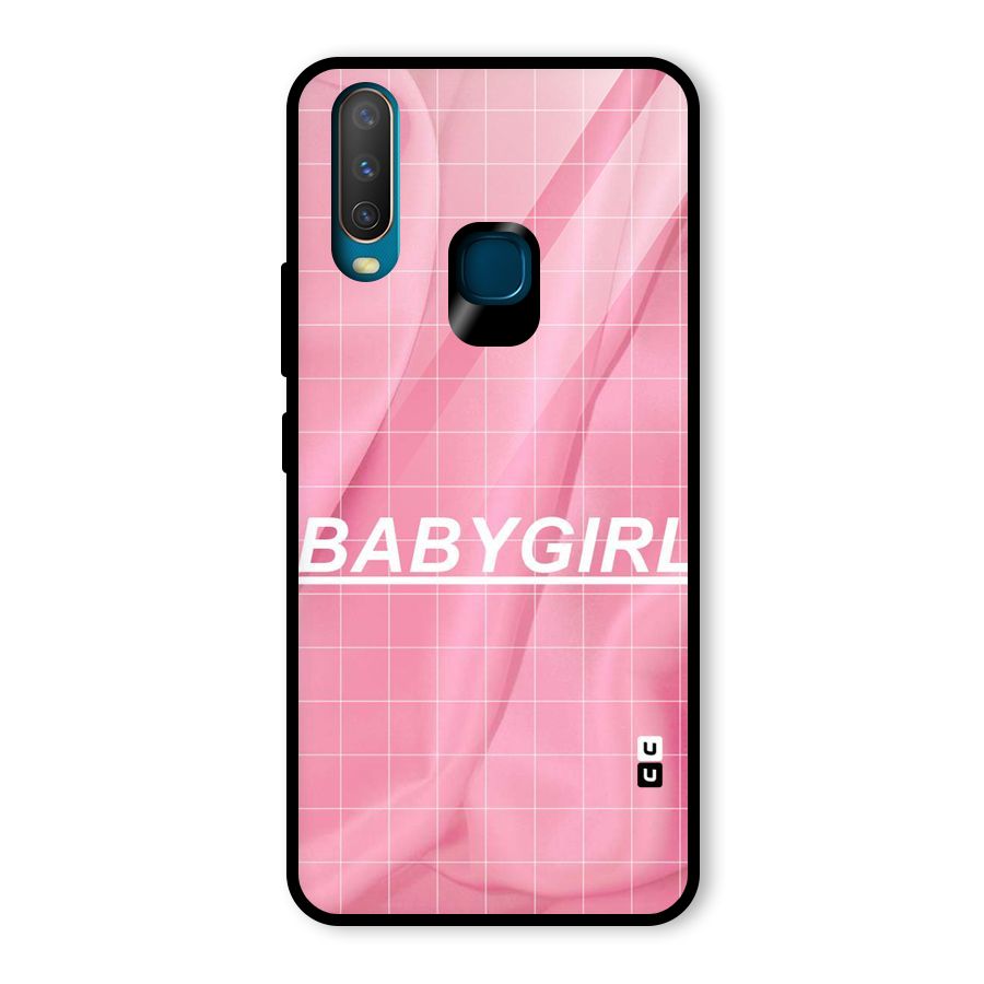 Baby Girl Check Glass Back Case for Vivo U10