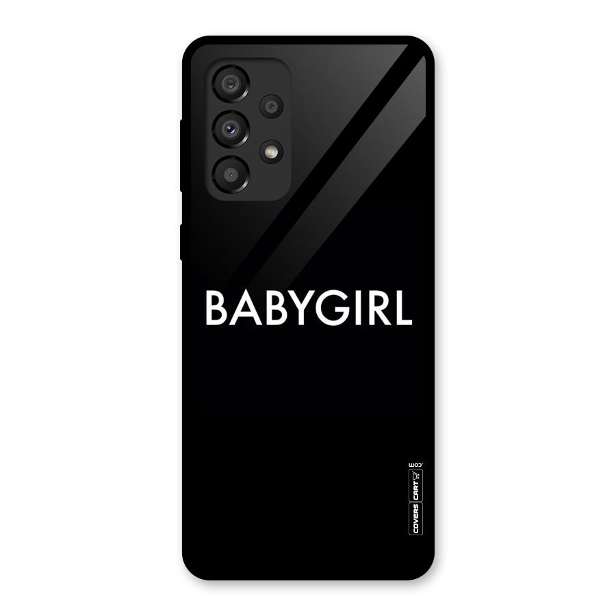 Baby Girl Glass Back Case for Galaxy A33 5G