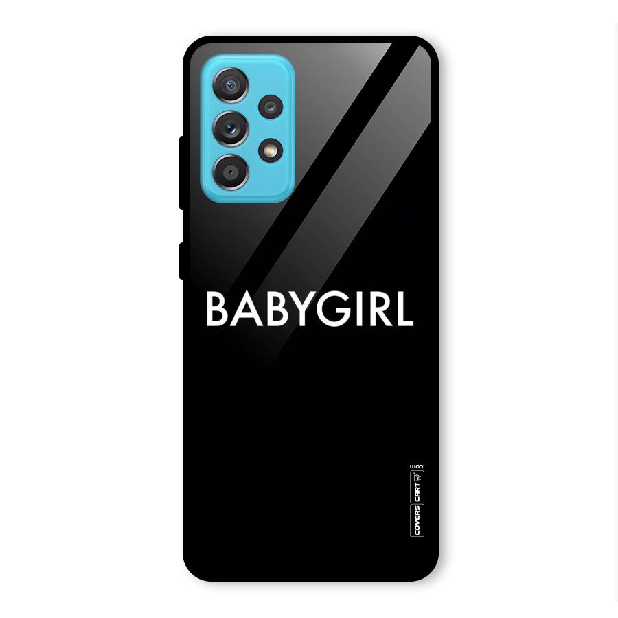 Baby Girl Glass Back Case for Galaxy A52