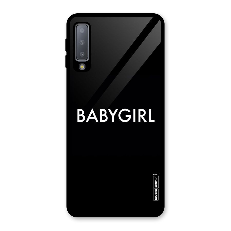 Baby Girl Glass Back Case for Galaxy A7 (2018)