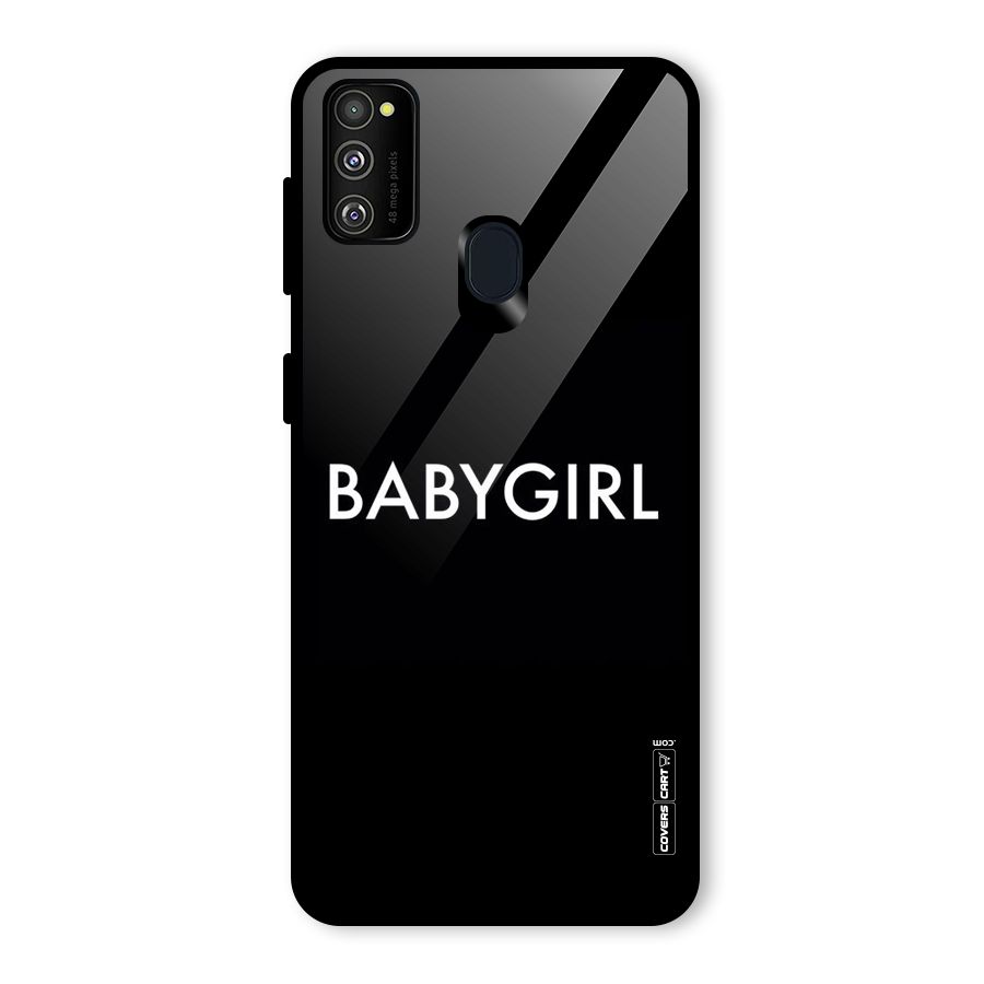 Baby Girl Glass Back Case for Galaxy M30s