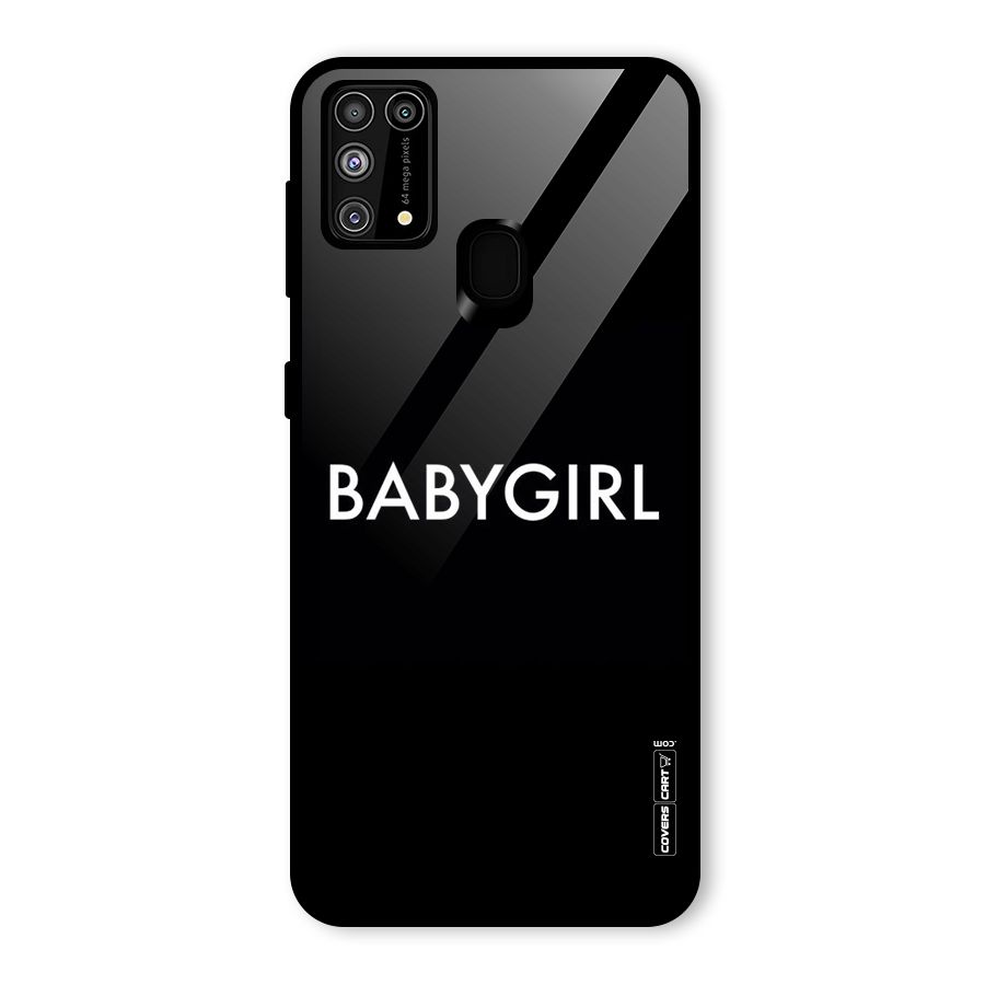 Baby Girl Glass Back Case for Galaxy M31