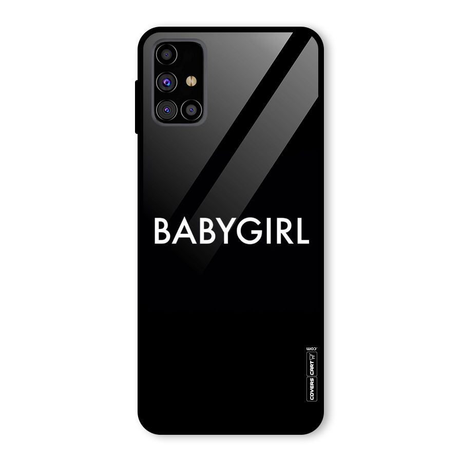 Baby Girl Glass Back Case for Galaxy M31s