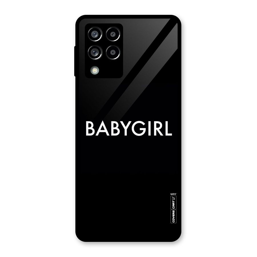 Baby Girl Glass Back Case for Galaxy M53 5G