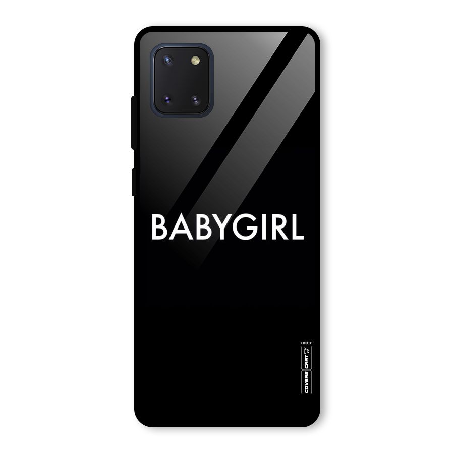 Baby Girl Glass Back Case for Galaxy Note 10 Lite