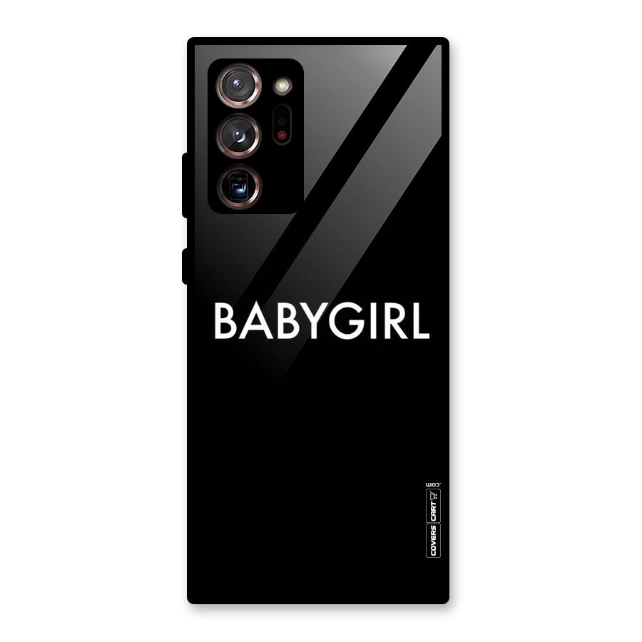 Baby Girl Glass Back Case for Galaxy Note 20 Ultra