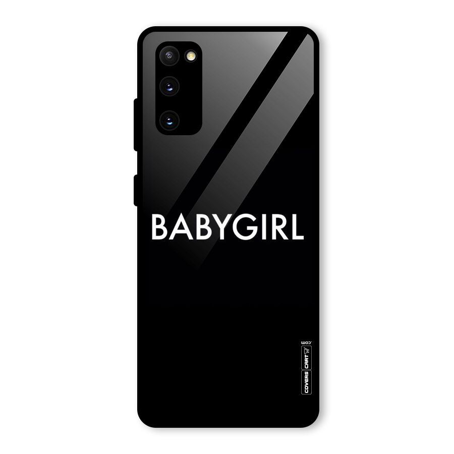 Baby Girl Glass Back Case for Galaxy S20 FE 5G