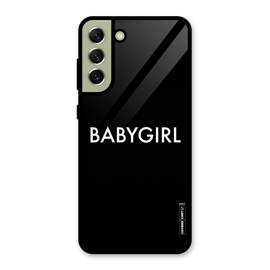 Baby Girl Glass Back Case for Galaxy S21 FE 5G