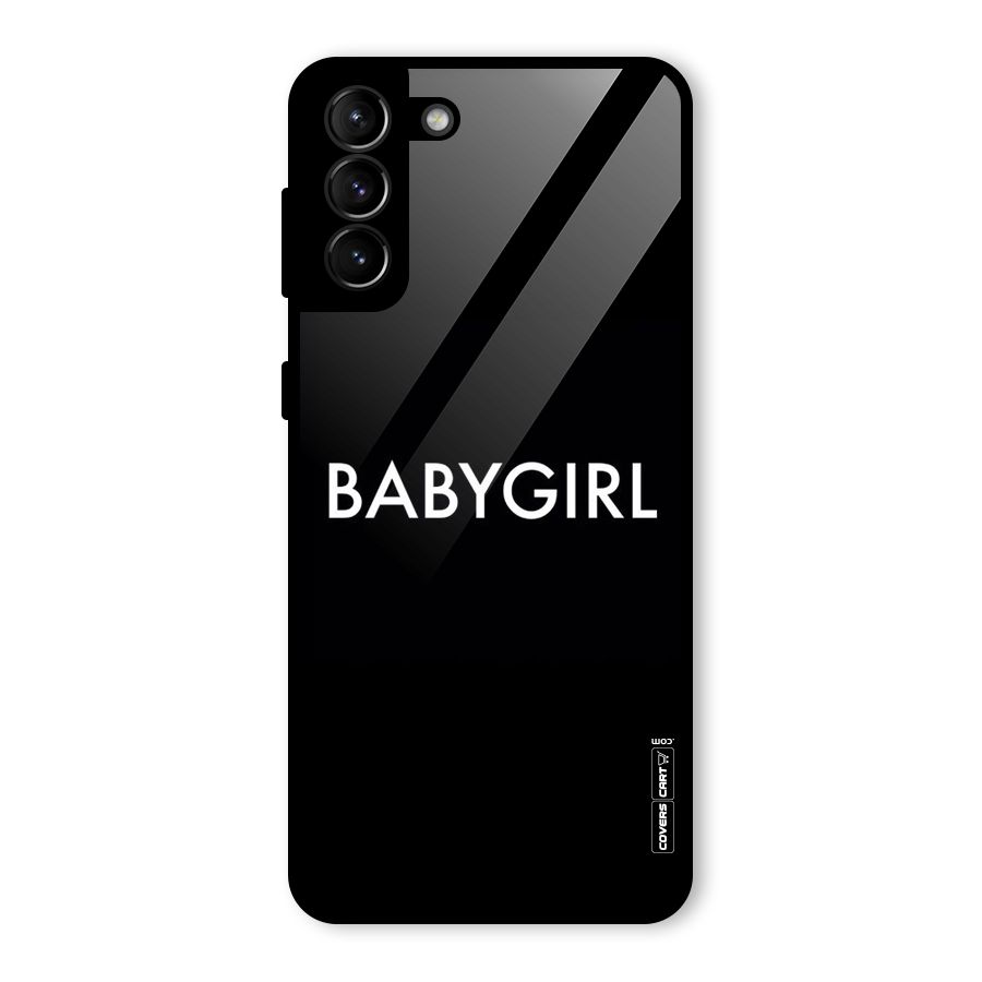 Baby Girl Glass Back Case for Galaxy S21 Plus