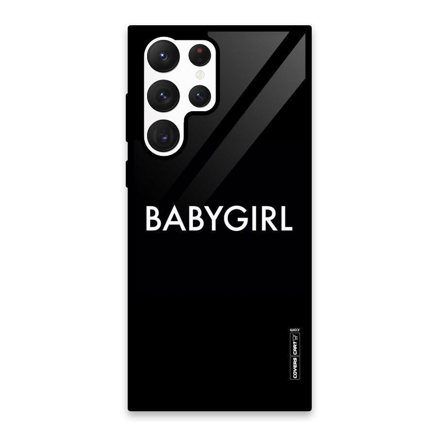 Baby Girl Glass Back Case for Galaxy S22 Ultra 5G