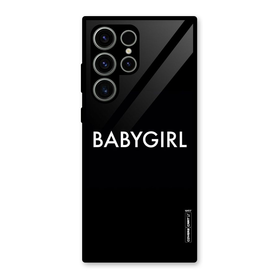 Baby Girl Glass Back Case for Galaxy S23 Ultra