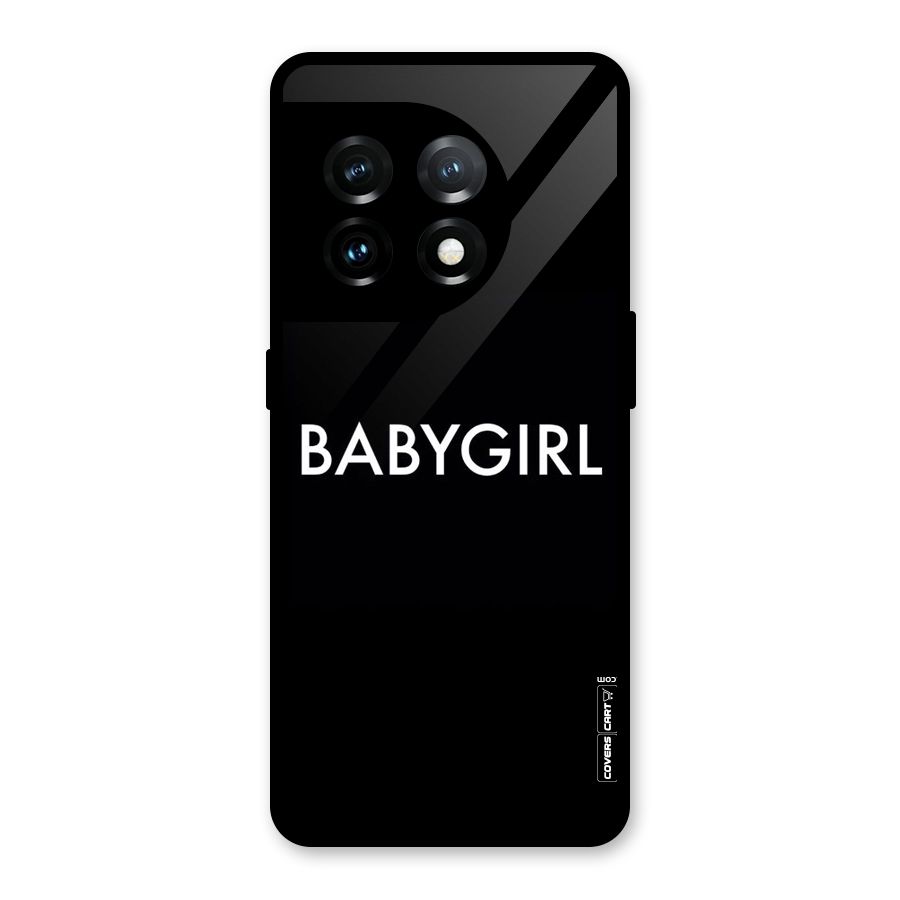 Baby Girl Glass Back Case for OnePlus 11