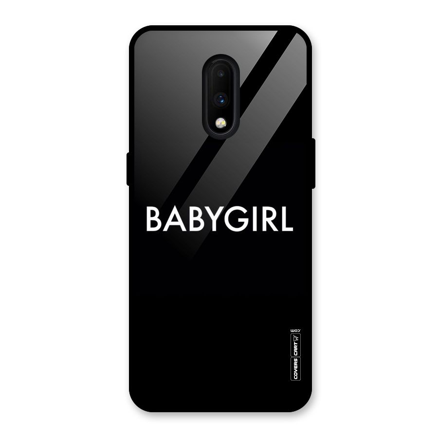 Baby Girl Glass Back Case for OnePlus 7