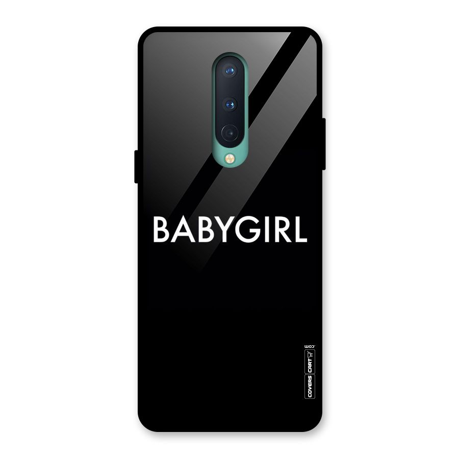 Baby Girl Glass Back Case for OnePlus 8