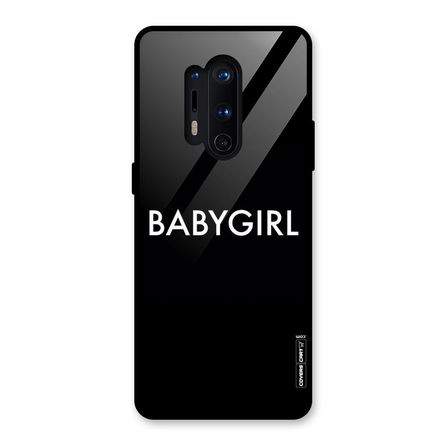 Baby Girl Glass Back Case for OnePlus 8 Pro