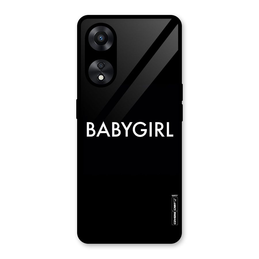 Baby Girl Glass Back Case for Oppo A78