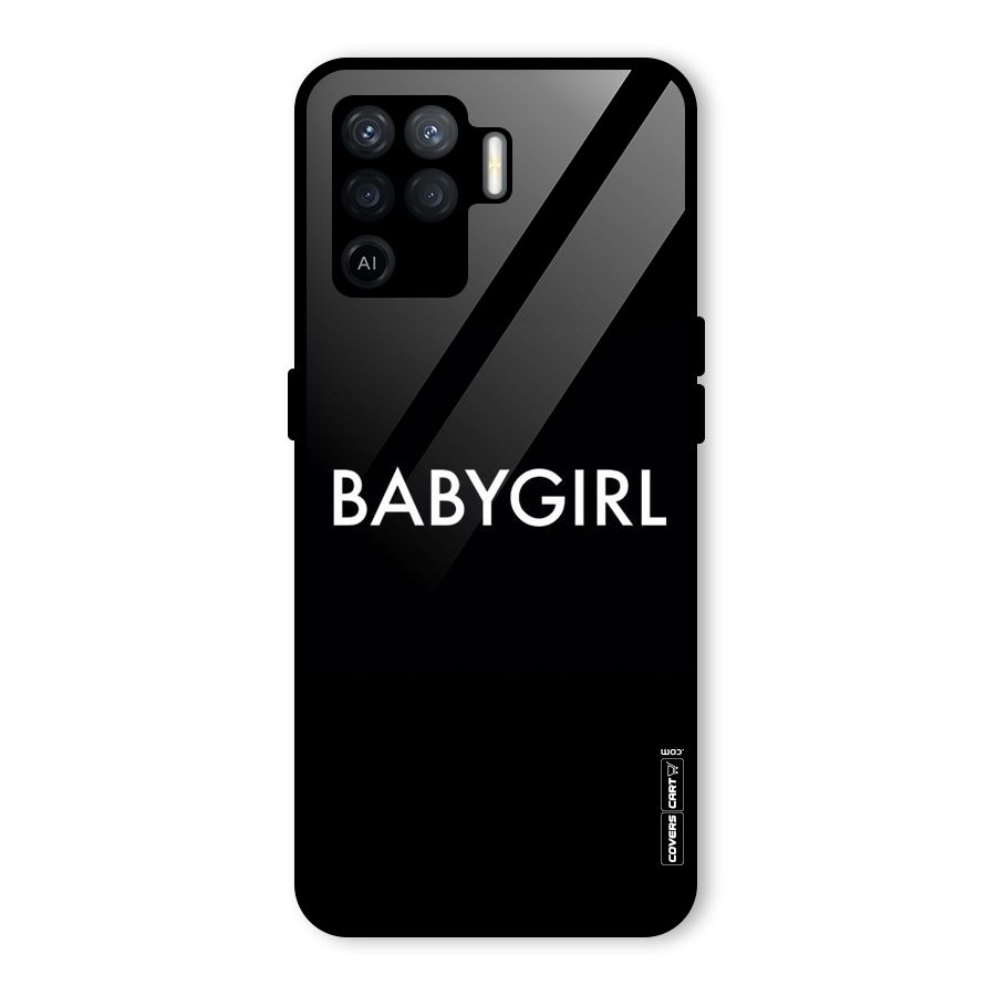 Baby Girl Glass Back Case for Oppo F19 Pro