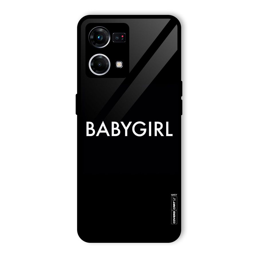 Baby Girl Glass Back Case for Oppo F21 Pro 4G