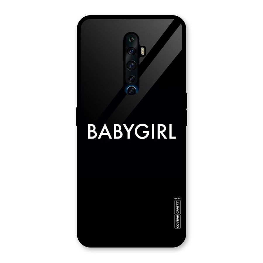 Baby Girl Glass Back Case for Oppo Reno2 Z