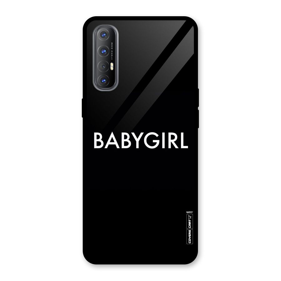 Baby Girl Glass Back Case for Oppo Reno3 Pro