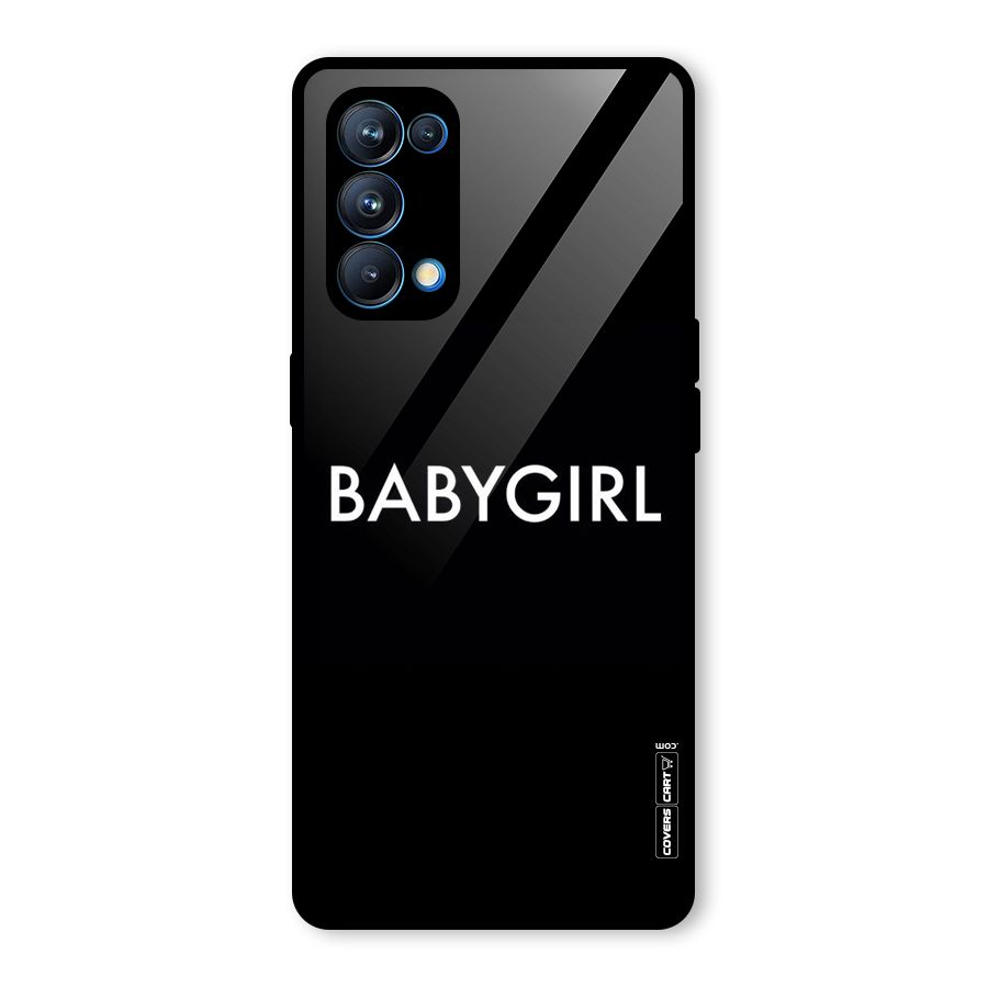 Baby Girl Glass Back Case for Oppo Reno5 Pro 5G