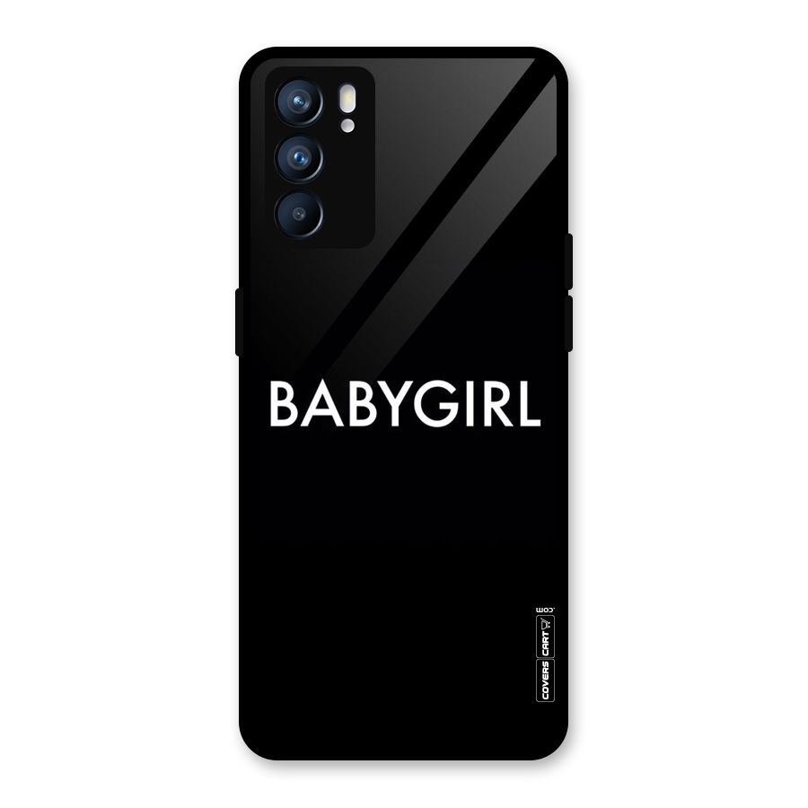 Baby Girl Glass Back Case for Oppo Reno6 5G