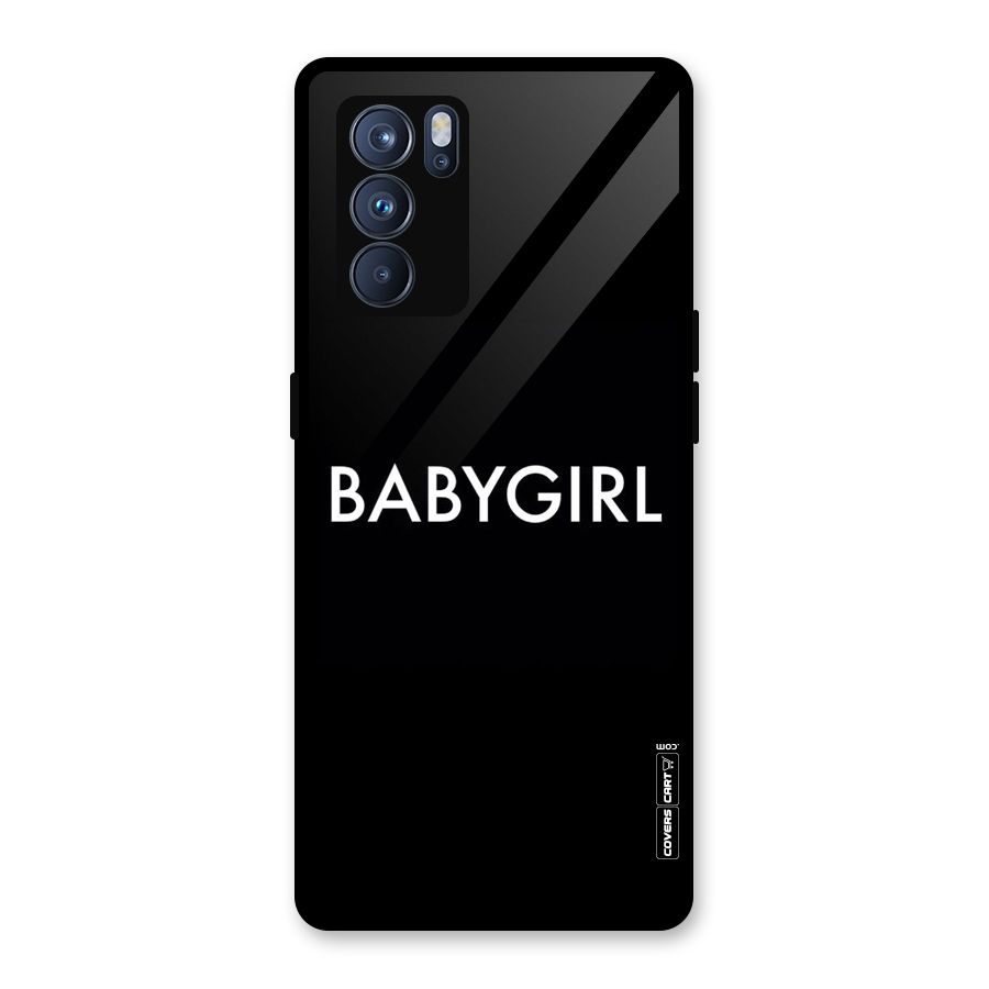 Baby Girl Glass Back Case for Oppo Reno6 Pro 5G