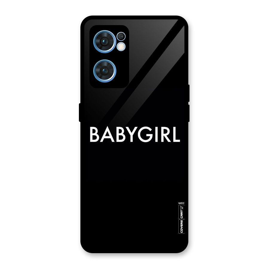 Baby Girl Glass Back Case for Oppo Reno7 5G