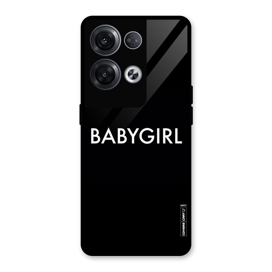Baby Girl Glass Back Case for Oppo Reno8 Pro 5G