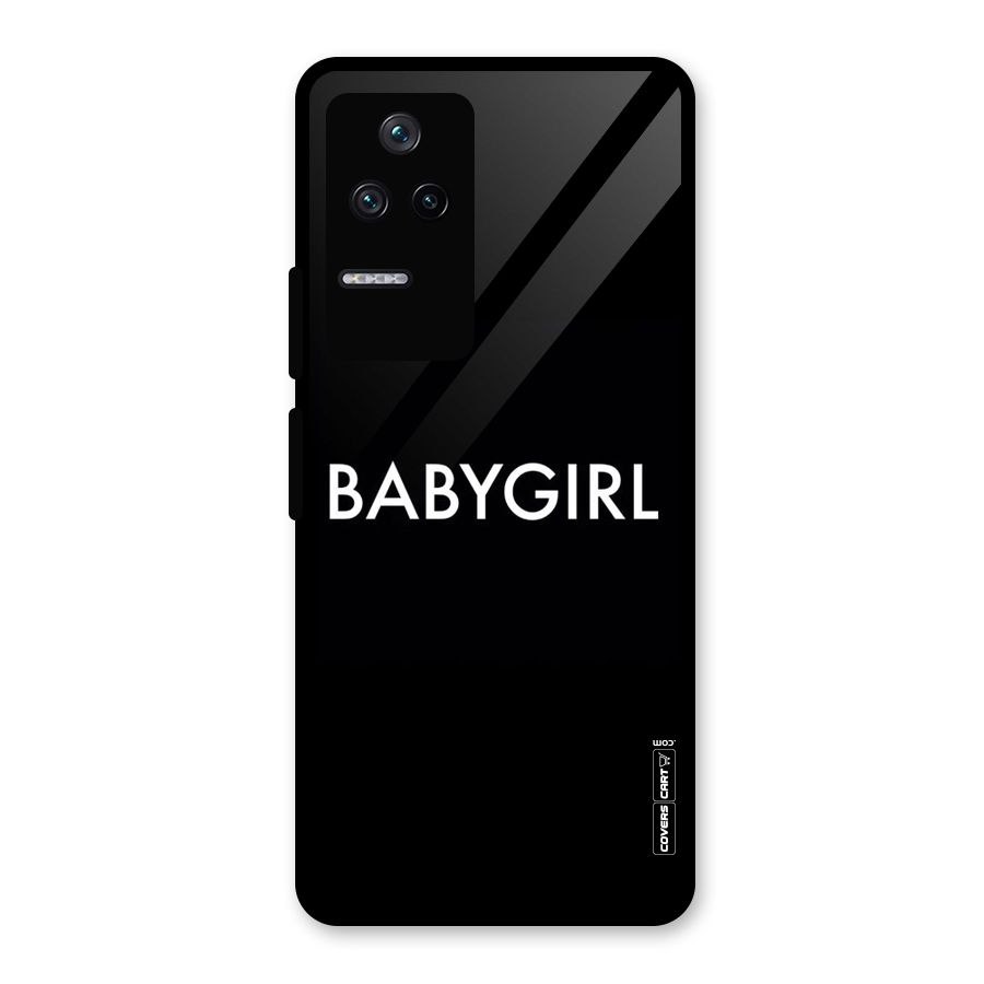 Baby Girl Glass Back Case for Poco F4 5G
