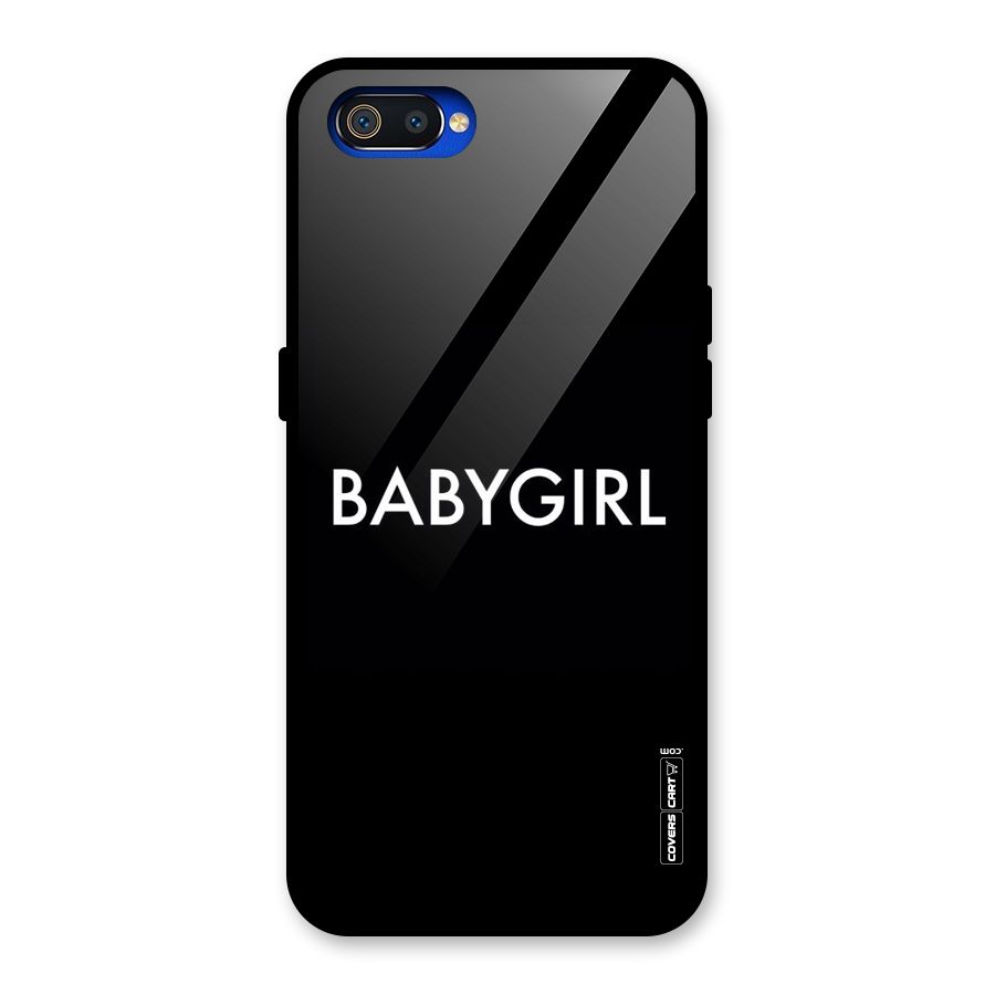 Baby Girl Glass Back Case for Realme C2