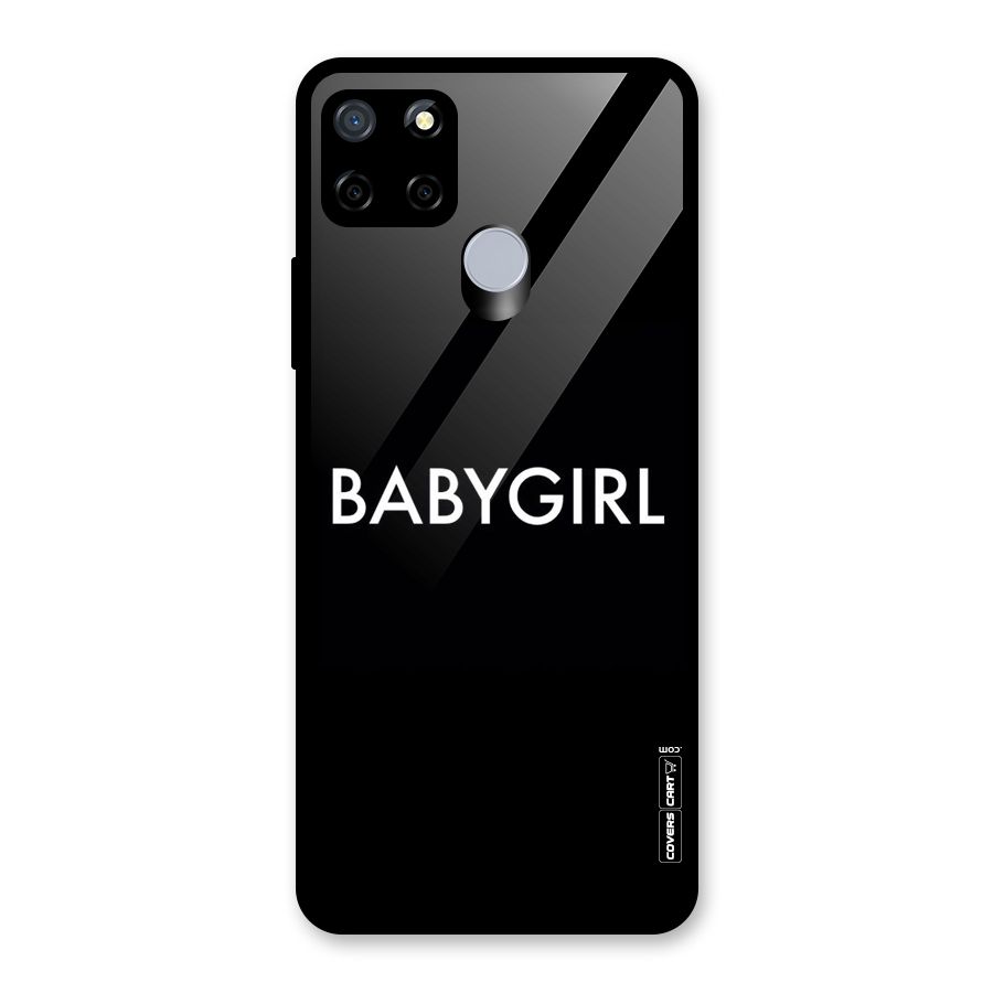 Baby Girl Glass Back Case for Realme Narzo 30A