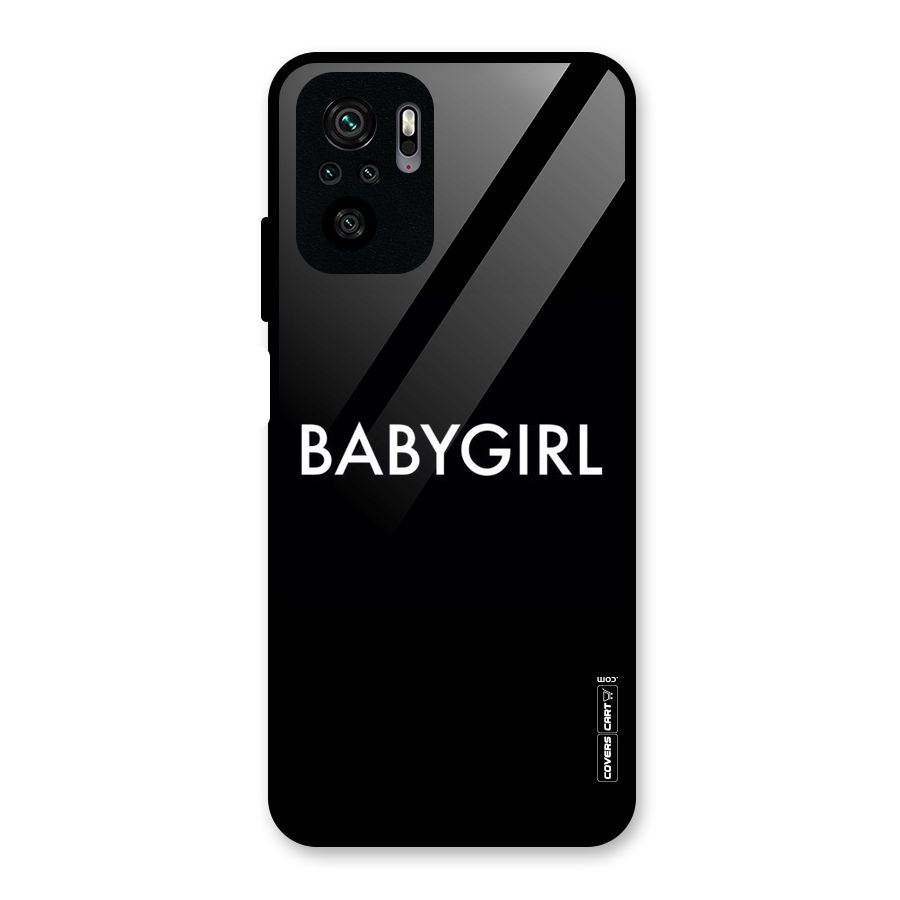 Baby Girl Glass Back Case for Redmi Note 10S