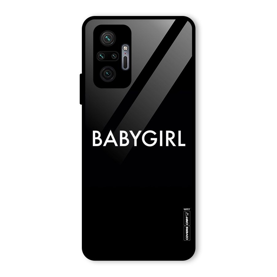 Baby Girl Glass Back Case for Redmi Note 10 Pro