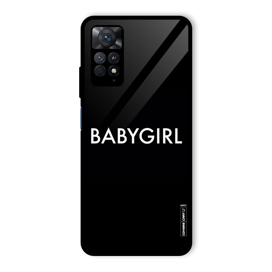Baby Girl Glass Back Case for Redmi Note 11 Pro