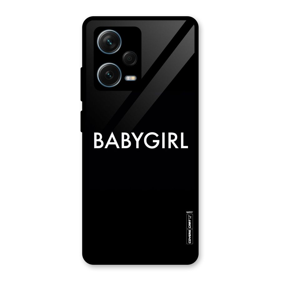 Baby Girl Glass Back Case for Redmi Note 12 Pro Plus 5G